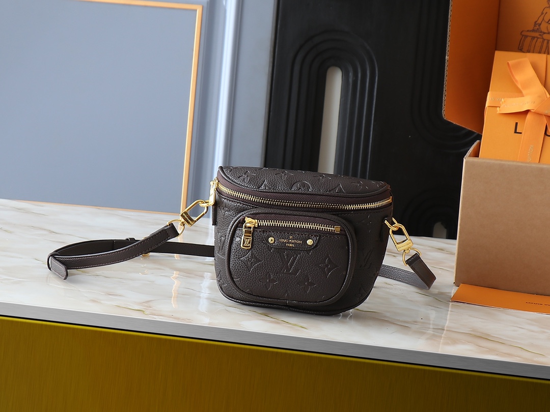 LV Classic Handbag Monogram Empreinte Adjustable Strap Evening Party